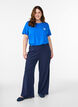 Hose mit weitem Bein, Blau, Model image number 0