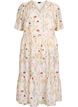 Gebl&uuml;mtes Midi-Kleid in A-Linienform, Beige, Packshot image number 0