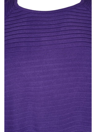 Strickbluse mit Rundhalsausschnitt, Ultra Violet, Packshot image number 2