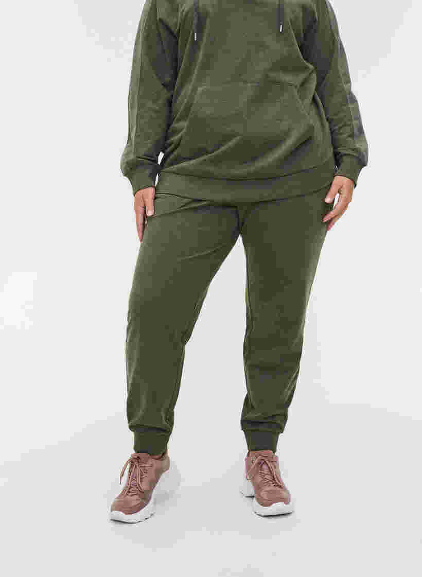 Lockere Sweatpants mit Taschen, Forest Night, Model image number 2