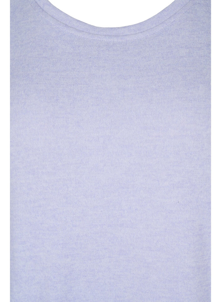 Langarm Bluse mit Knopfdetails, Cosmic Sky Melange, Packshot image number 2