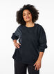 Lockeres Sweatshirt im gewaschenen Look, Grau, Model image number 0