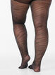 Strumpfhose mit Glitzer-Zebramuster und 30 Denier, Schwarz, Model image number 1