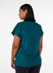 Lockeres Trainings-T-Shirt mit V-Ausschnitt, Gr&uuml;n, Model image number 2