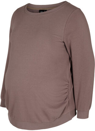 Schwangerschafts-Sweatshirt mit Rippbündchen, Iron, Packshot image number 0
