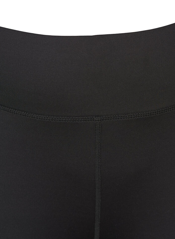Gek&uuml;rzte Basic-Trainingsleggings, Schwarz, Packshot