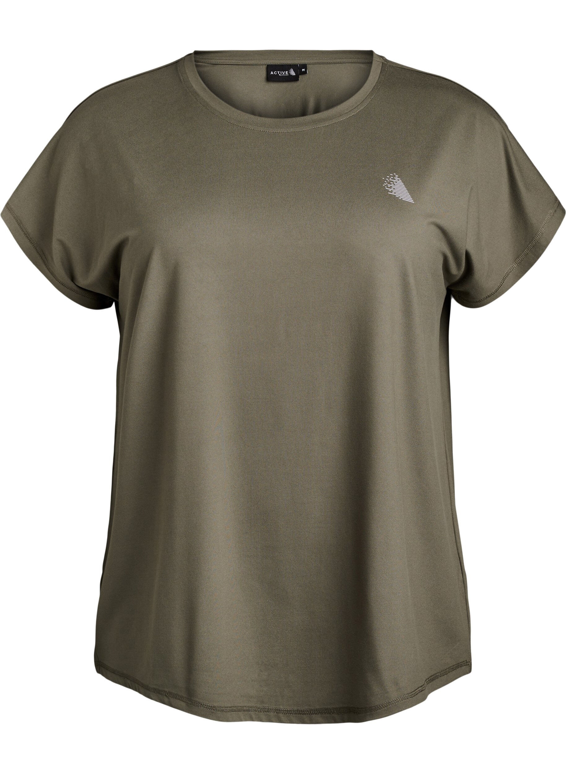 ZizziEinfarbiges Trainings-T-Shirt, Gr&uuml;n, Packshot image number 0