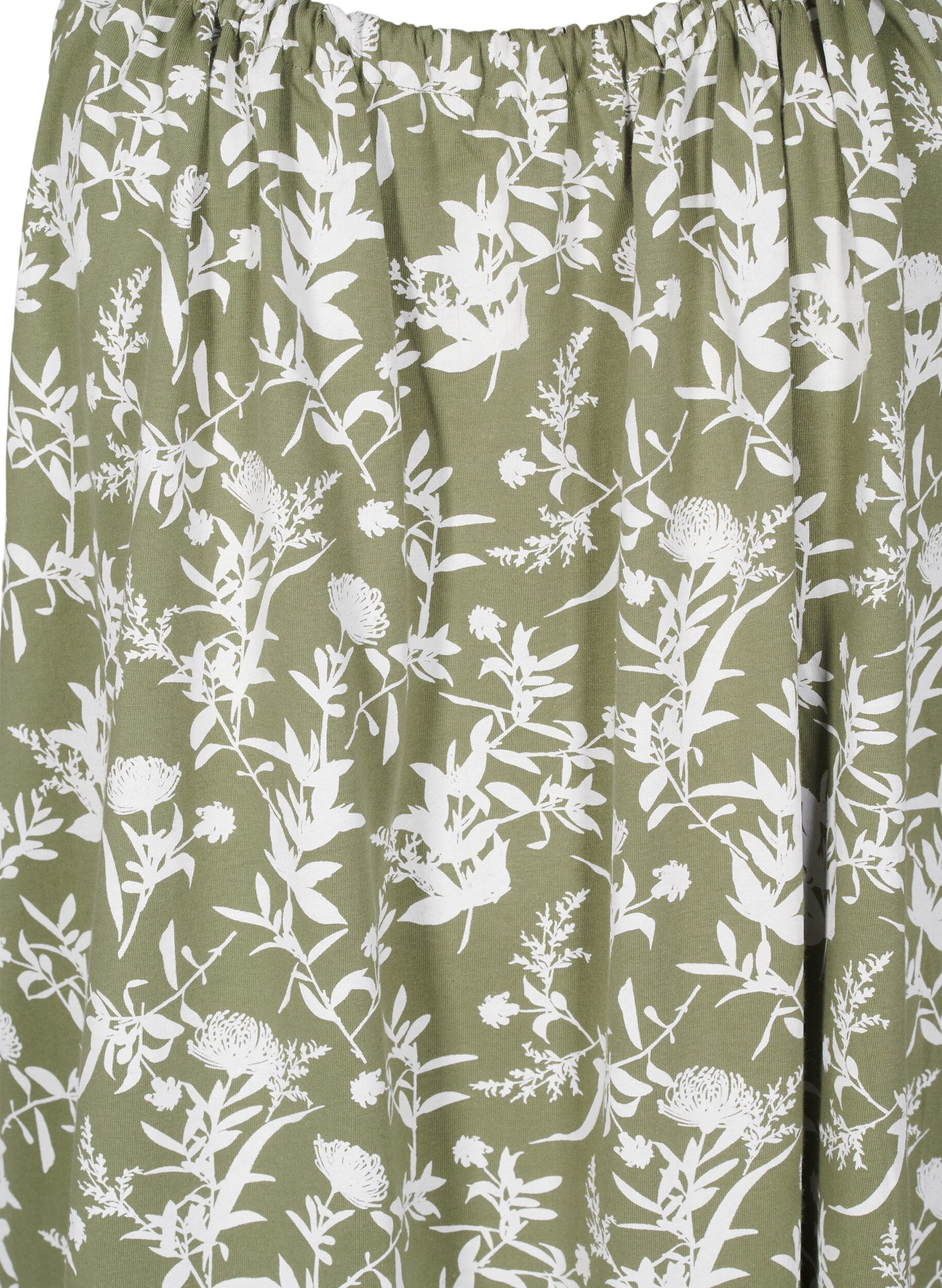 ZizziMidi-Tr&auml;gerkleid aus Bio-Baumwolle, Gr&uuml;n, Packshot image number 2
