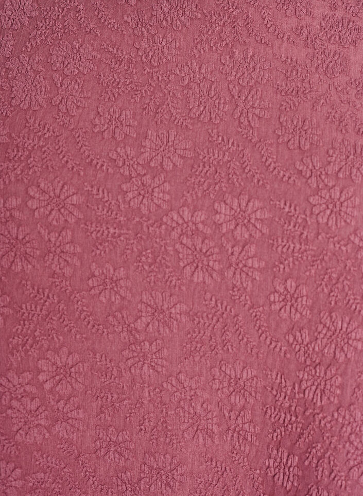 Strukturierte Bluse mit kurzen Ärmeln, Rot, Packshot image number 2