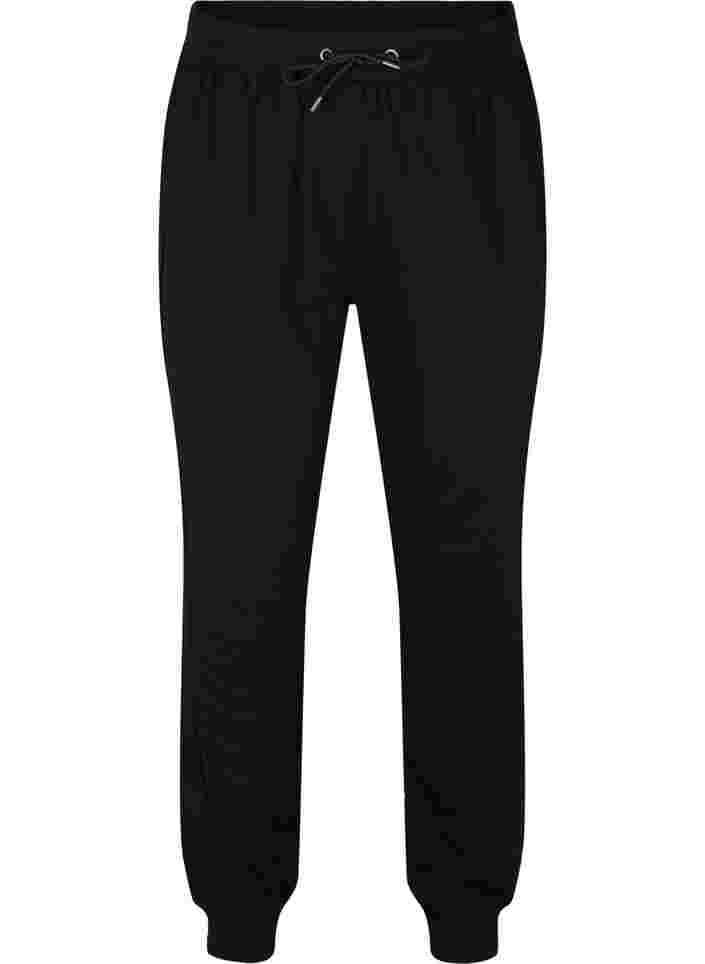 Sweatpants mit Trackdetails, Black, Packshot image number 0