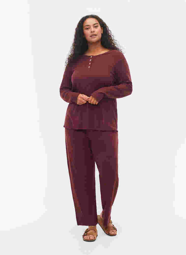 Pyjamahose aus Baumwolle mit Muster, Port Royal, Model image number 0