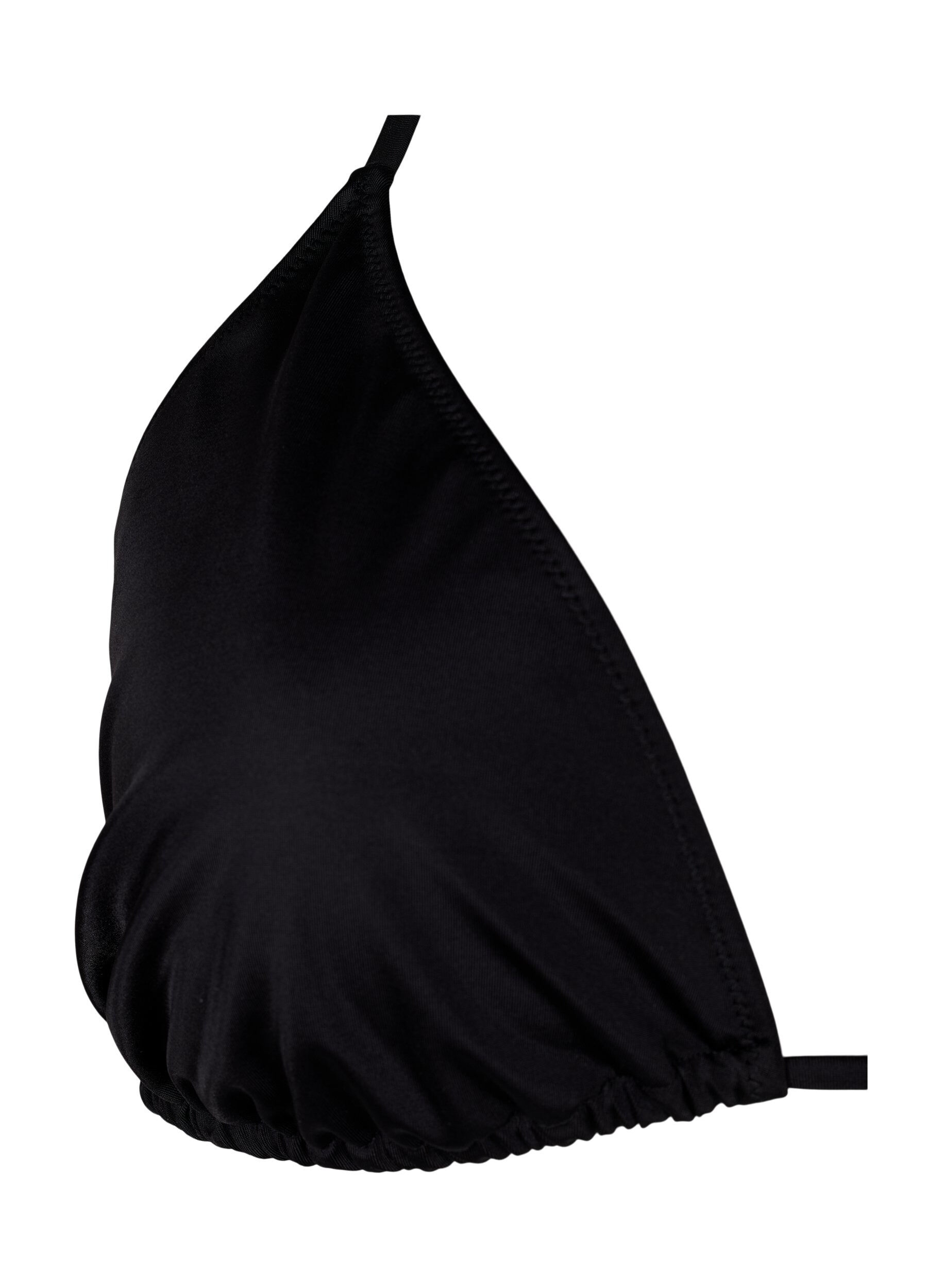Zizzi Triangel-Bikinioberteil, Schwarz, Packshot image number 2