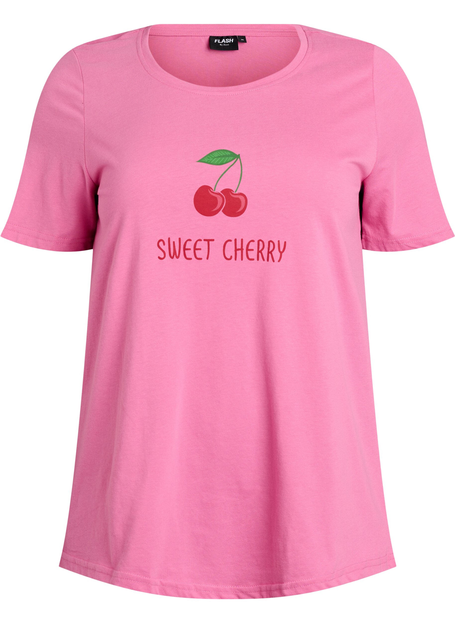 Zizzi FLASH - T-Shirt mit Print, Pink, Packshot image number 0