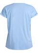 T-Shirt aus Baumwollmischung mit kurzen Ärmeln, Blau, Packshot image number 1