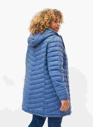 Gesteppte leichte Jacke mit abnehmbarer Kapuze und Taschen, Bering Sea, Model image number 1