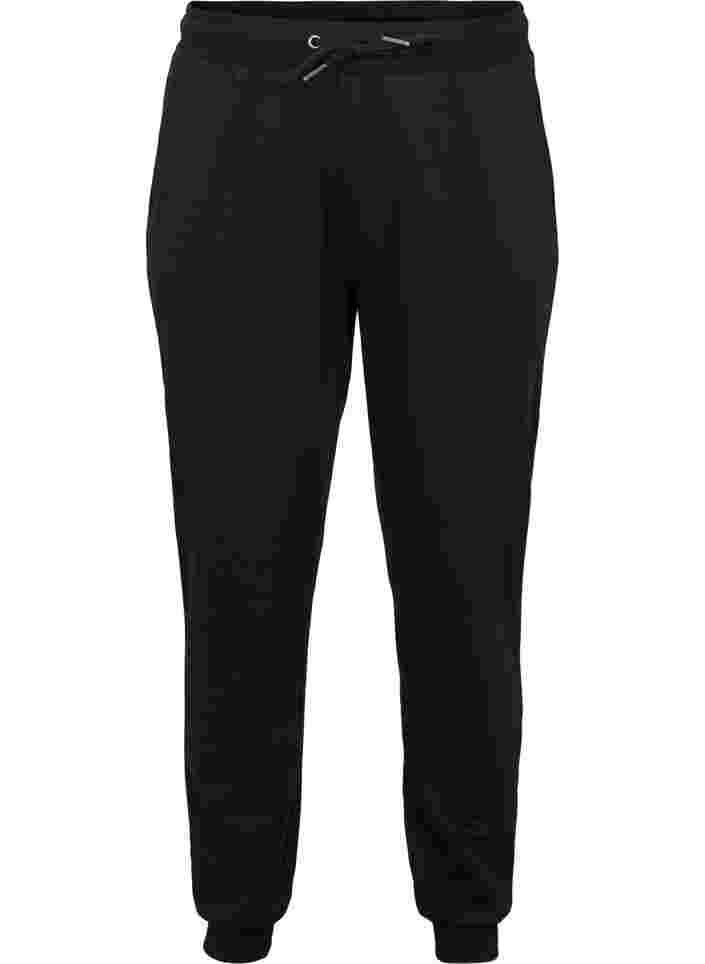 Sweatpants mit Schnürung und Taschen, Black, Packshot image number 0