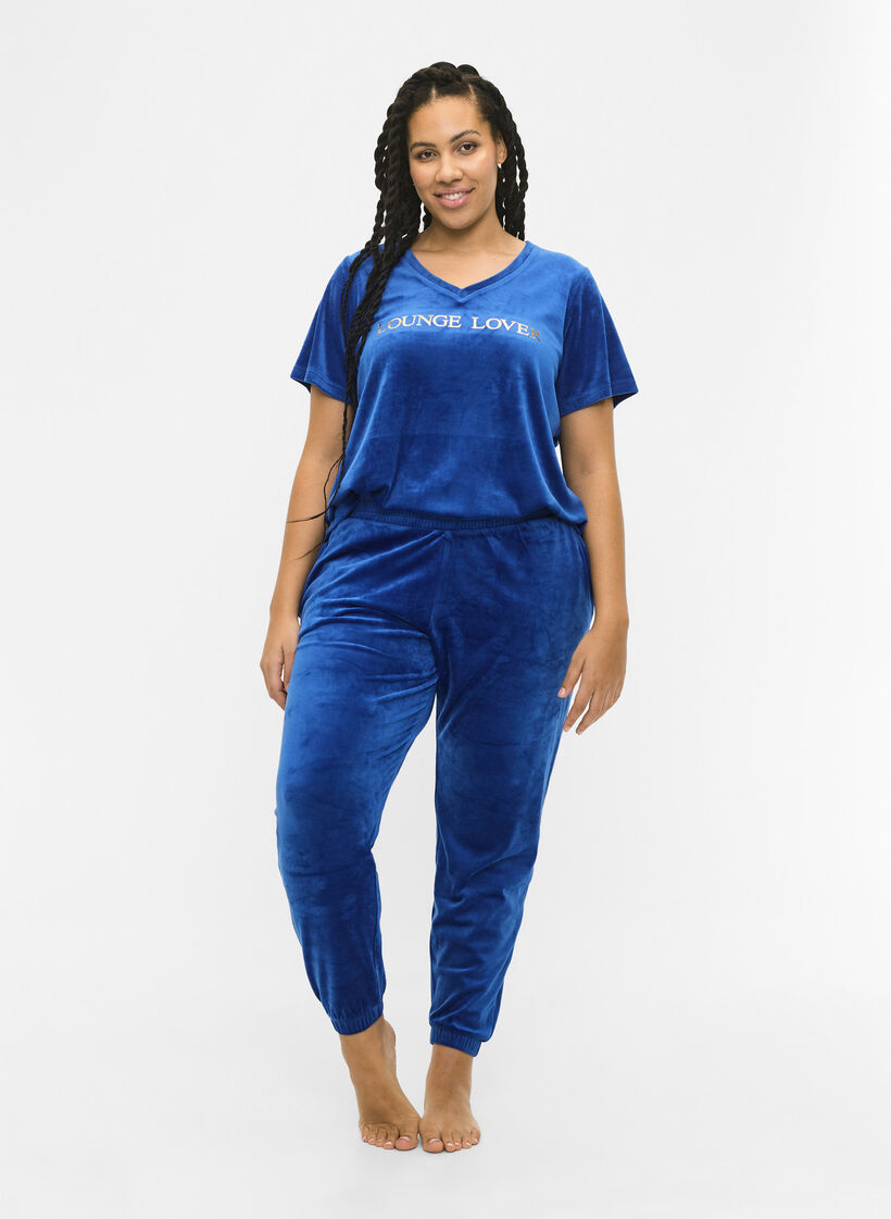 Homewear-Hose, Blau, Model image number 0