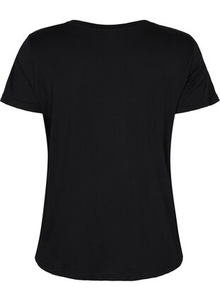 Trainings-T-Shirt mit Print, Black gold foil logo, Packshot image number 1