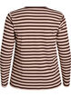 Gestreifte Bluse mit langen &Auml;rmeln, Braun, Packshot image number 1