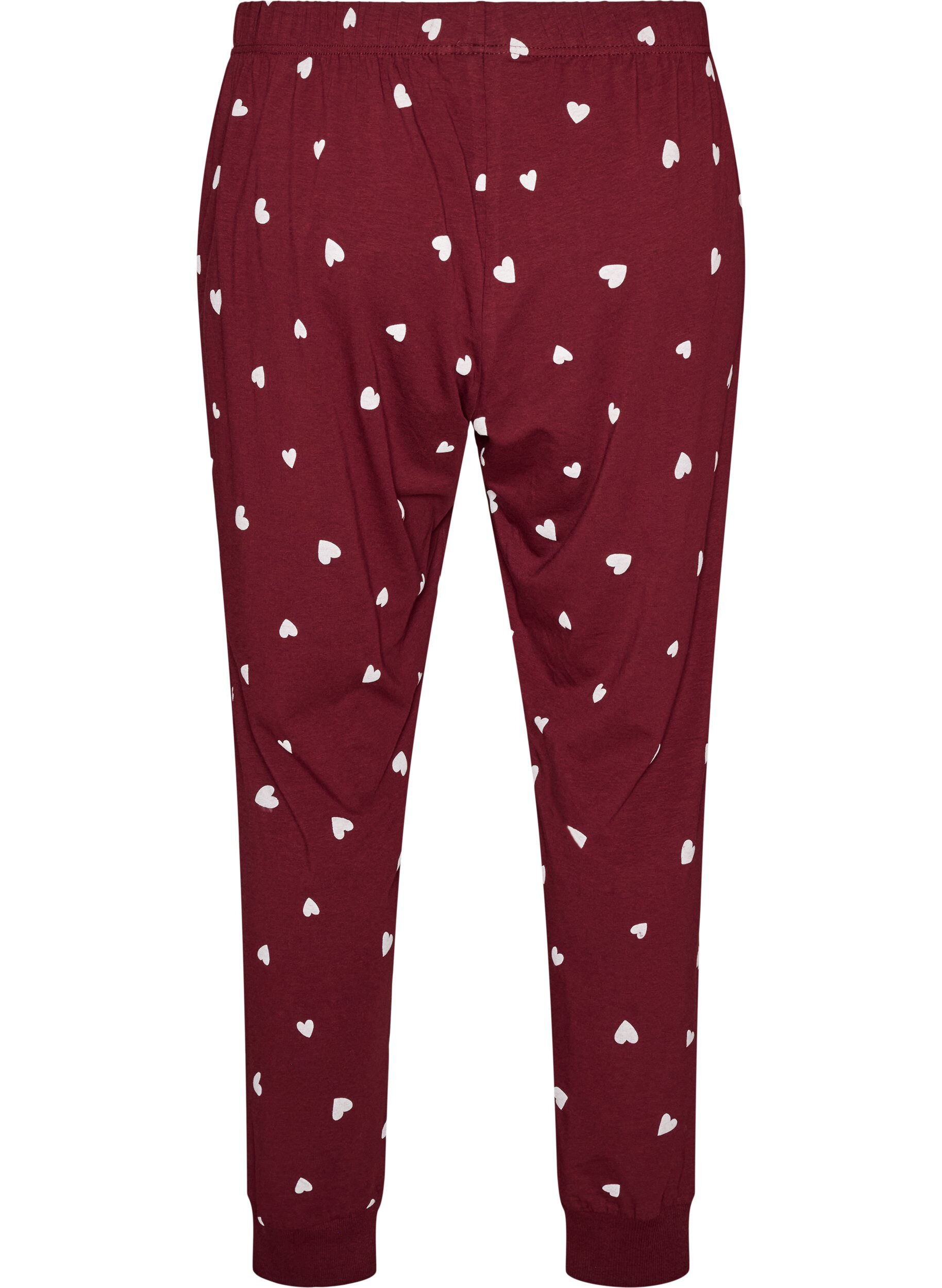 ZizziBedruckte Pyjamahose, Rot, Packshot image number 1