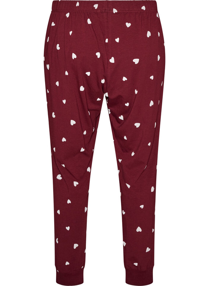 Bedruckte Pyjamahose, Rot, Packshot image number 1