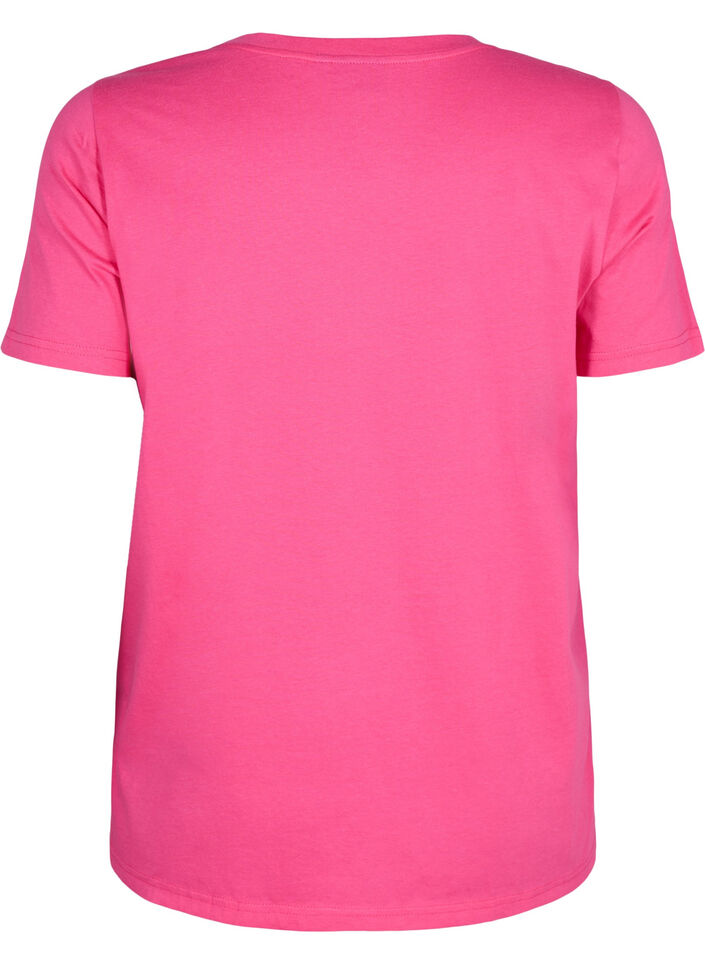 T-Shirt aus Baumwolle mit goldener Aufschrift, R.Sorbet w.Gold Love, Packshot image number 1