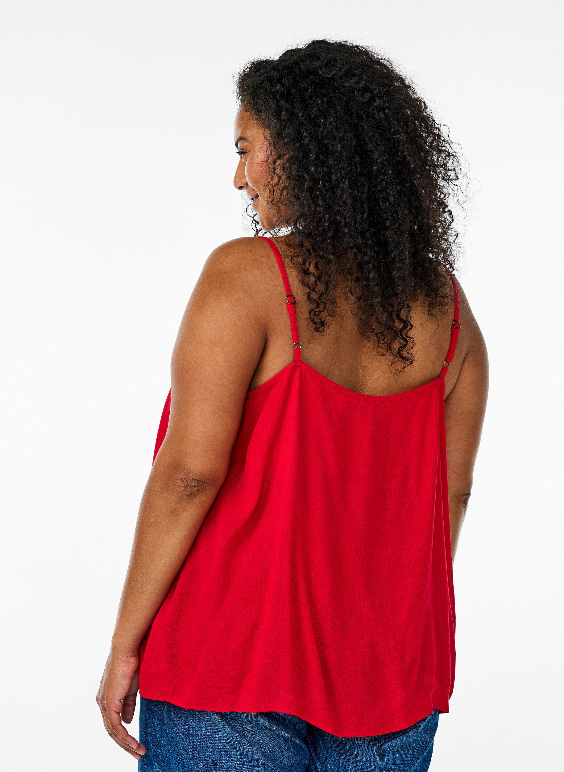ZizziTr&auml;gertop aus Viskose, Rot, Model image number 2