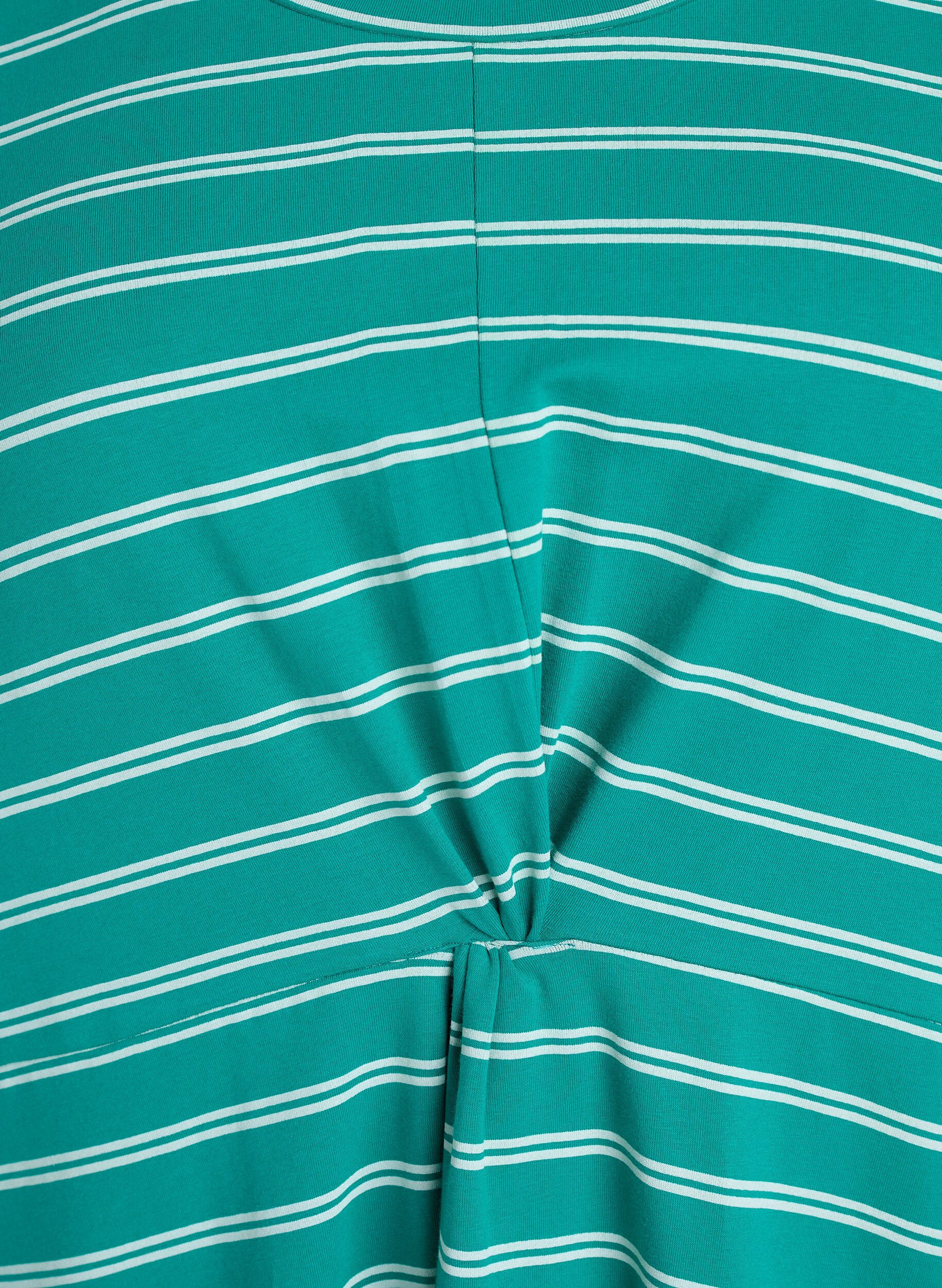 Zizzi Kleid aus Baumwolle mit Twist-Detail, Gr&uuml;n, Packshot image number 2