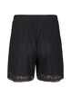 Spitzenshorts mit hohem Taille, Schwarz, Packshot image number 1