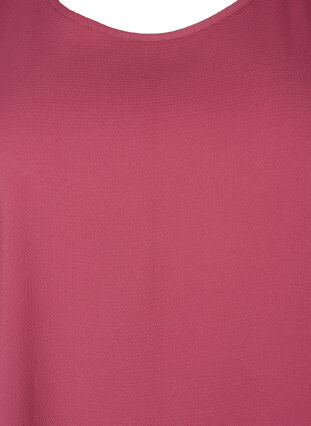 Bluse mit kurzen Ärmeln und Rundhalsausschnitt, Dry Rose, Packshot image number 2