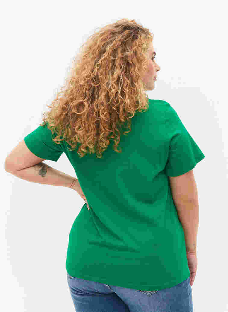 Baumwoll-T-Shirt mit Aufdruck, Jolly Green Georgia, Model image number 1