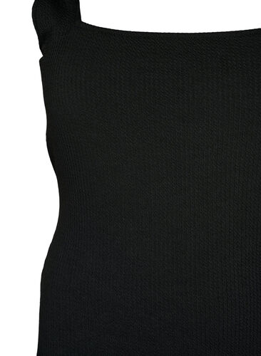 Badeanzug mit Krepp-Struktur, Black, Packshot image number 2