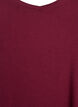 Einfarbiges basic T-Shirt aus Baumwolle, Dunkles Bordeaux, Packshot image number 2