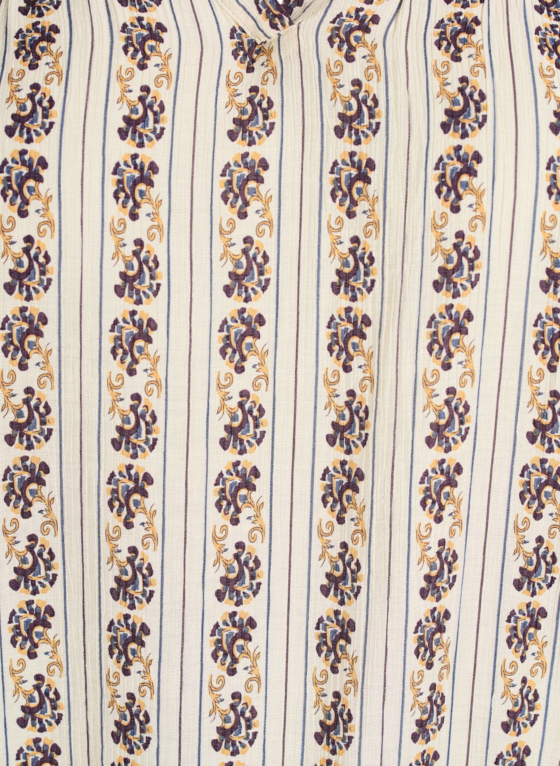 Zizzi Gebl&uuml;mte Bluse mit gesmoktem Saum, Egret AOP, Packshot image number 2