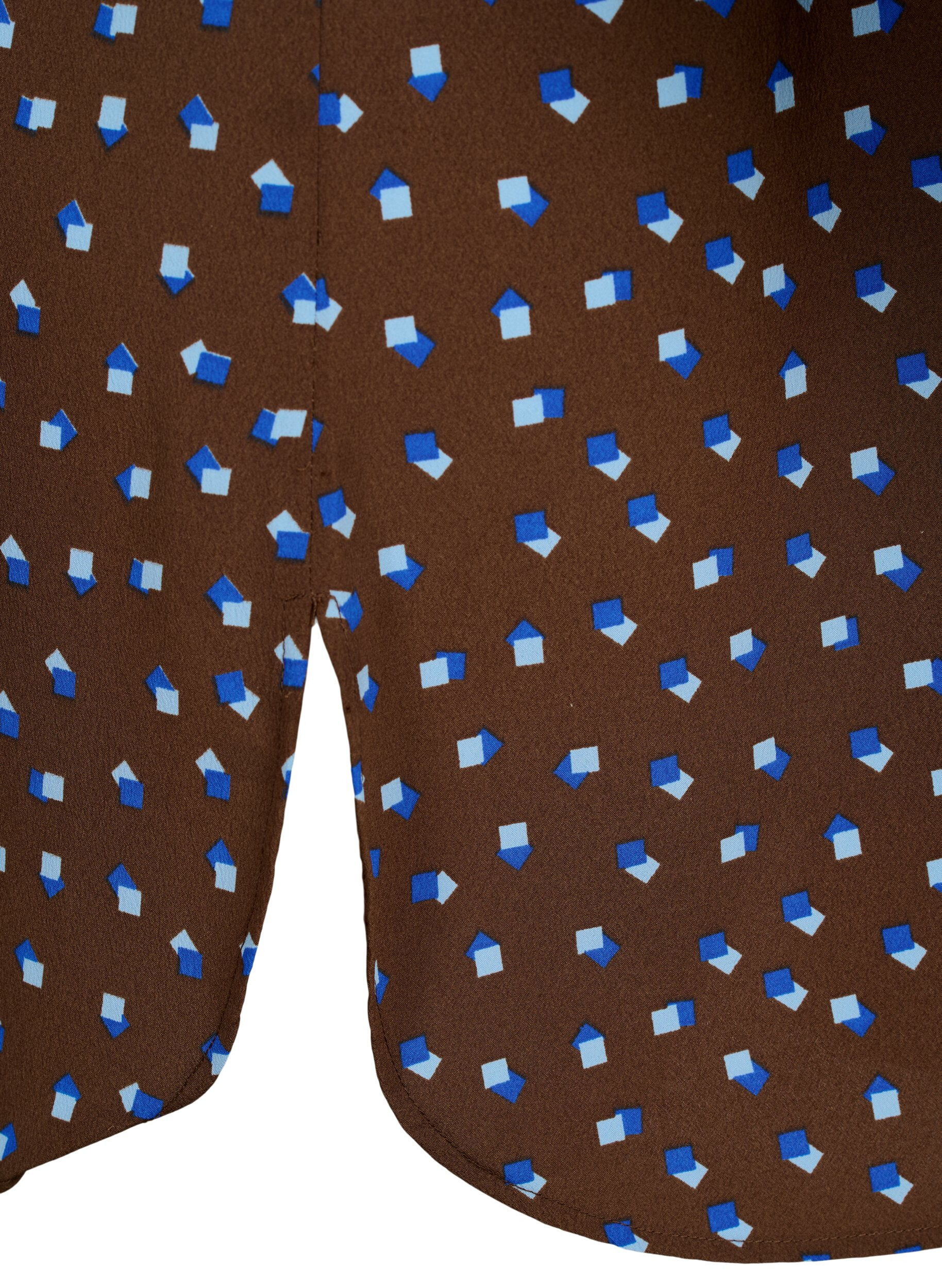 Zizzi FLASH - Bedruckte Tunika mit langen &Auml;rmeln, Chicory Coffee AOP, Packshot image number 3