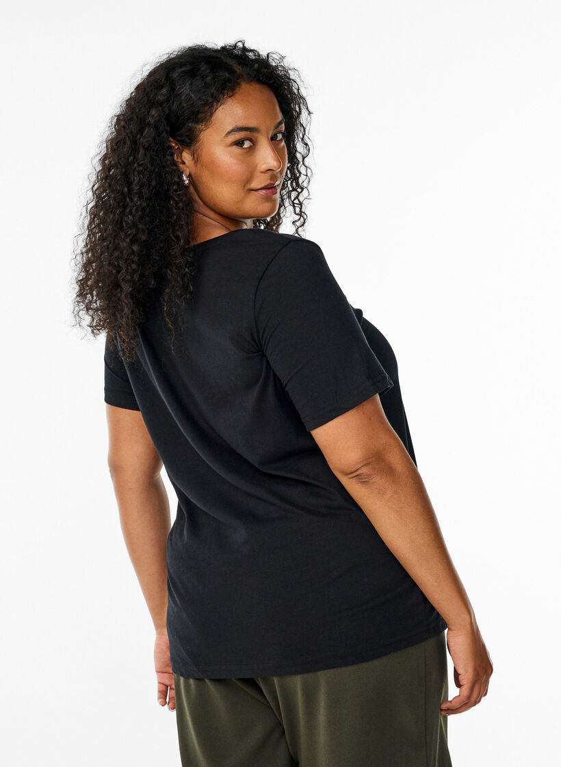 FLASH - T-Shirt mit Print, Schwarz, Model image number 2