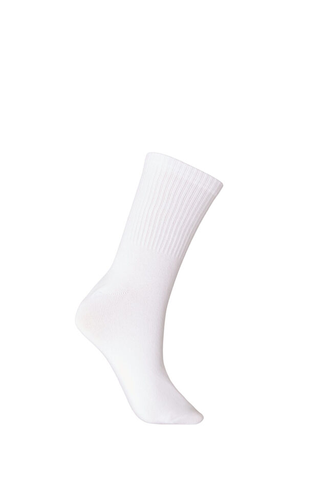 Socken aus Baumwolle mit Mustern, Wei&szlig;, Packshot image number 1
