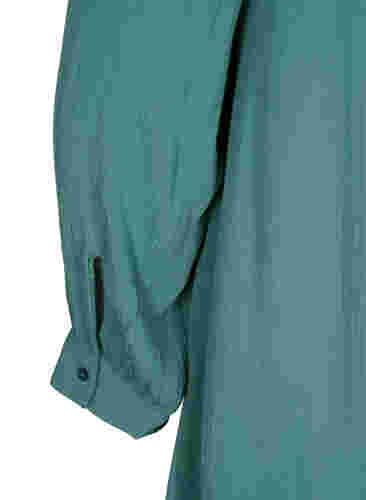 Tunika aus Viskose mit 3/4-Ärmeln, Sagebrush Green, Packshot image number 3