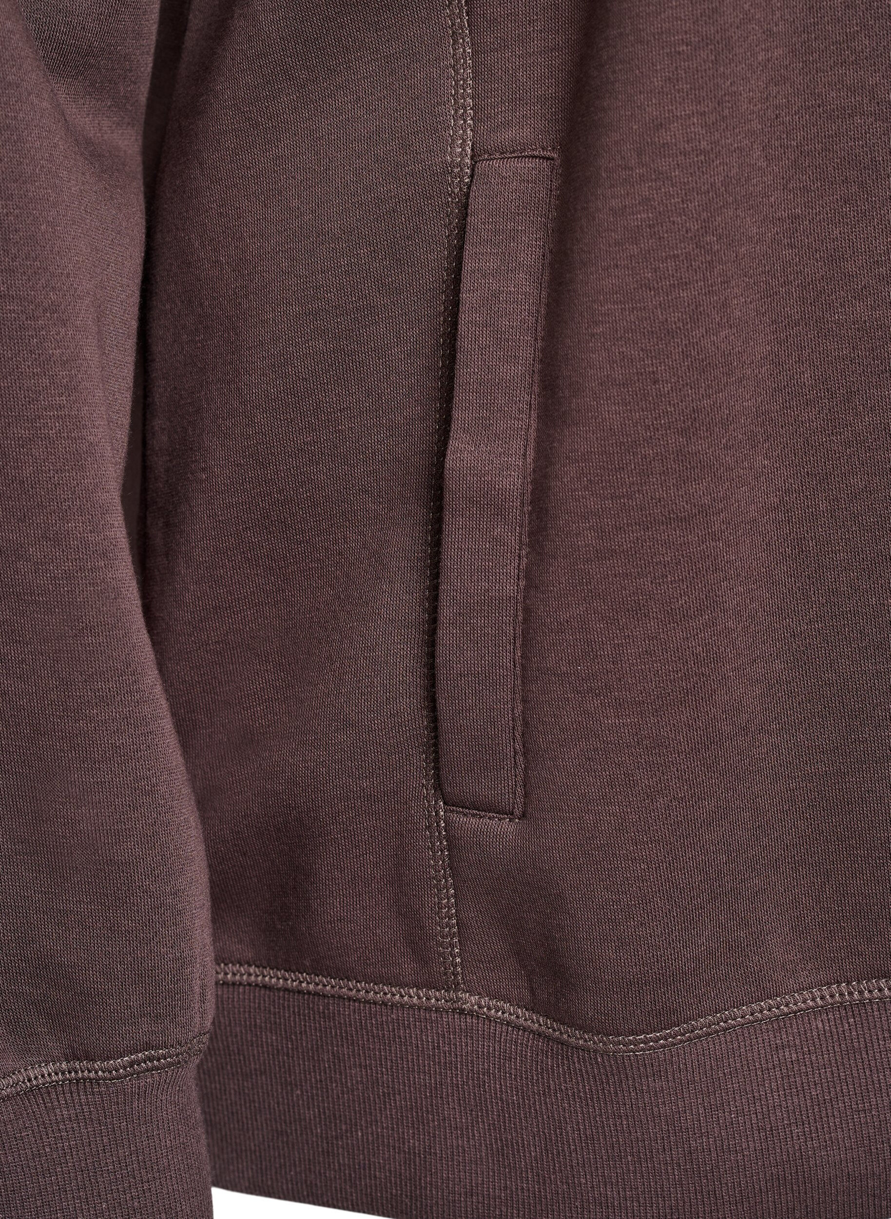 Zizzi FLASH - Sweatshirt mit Stehkragen und Taschen, Braun, Packshot image number 3