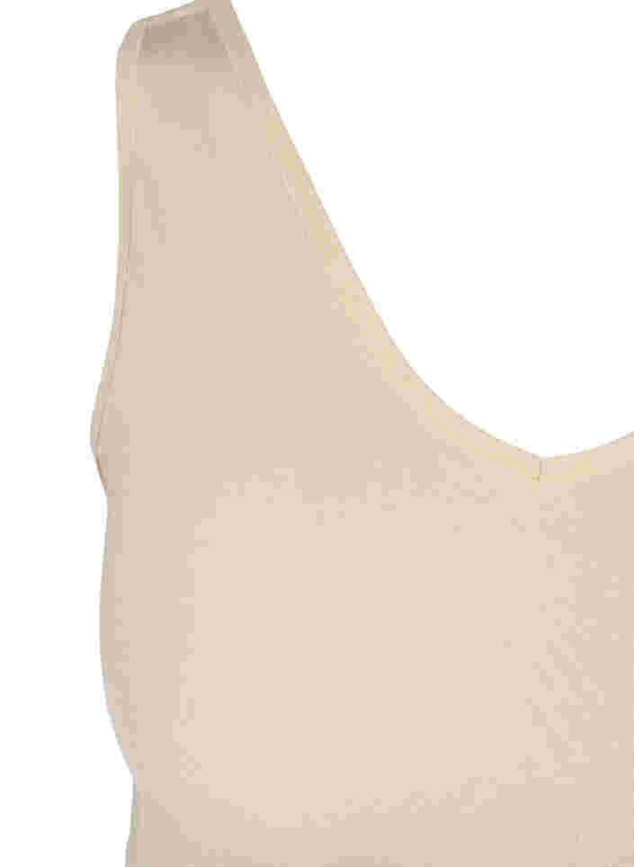 BH ohne Bügel mit V-Ausschnitt, Nude, Packshot image number 2