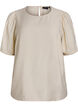 Bluse aus Viskose mit halben Ärmeln, Beige, Packshot image number 0