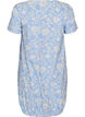 Kurz&auml;rmliges Baumwollkleid mit Aufdruck, Vanille, Packshot image number 1