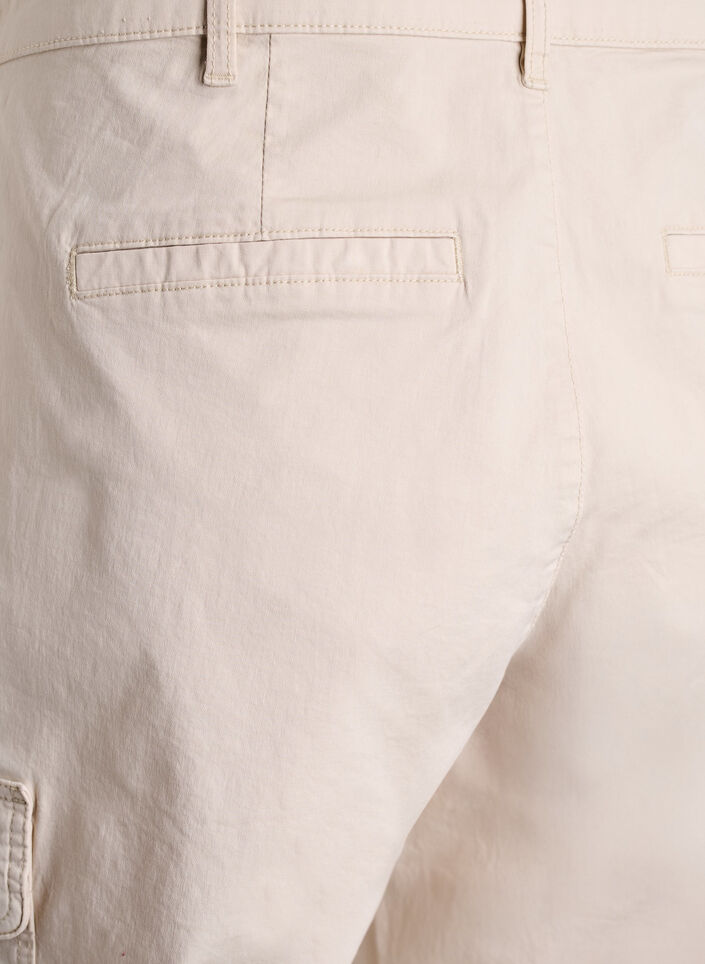 Cargo-Knickers mit hoher Taille, Beige, Packshot image number 3