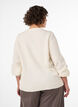 Strickjacke aus weichem Strick mit goldfarbenen Kn&ouml;pfen, Vanille, Model image number 2