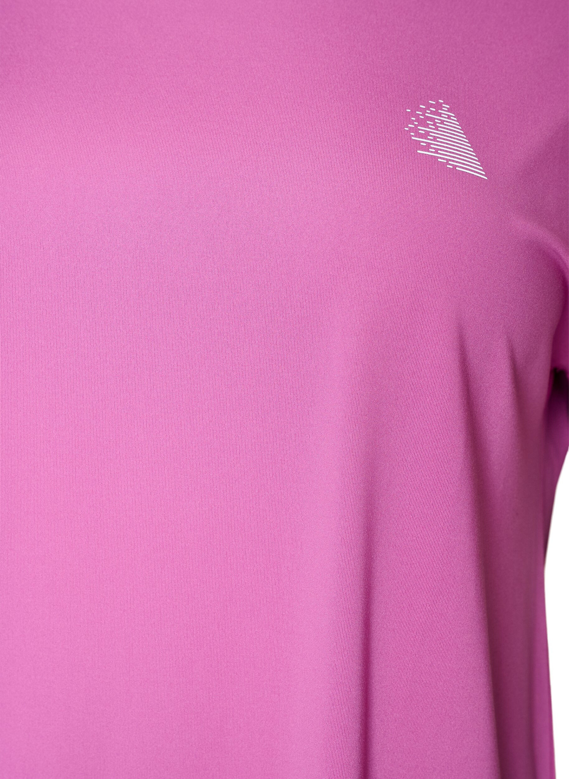 ZizziEinfarbiges Trainings-T-Shirt, Lila, Packshot image number 2