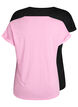 2er-Pack kurz&auml;rmlige T-Shirts, Pink, Packshot image number 1