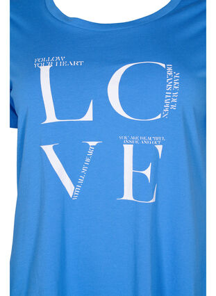 Kurzärmeliges Baumwoll-T-Shirt mit Aufdruck, Regatta LOVE, Packshot image number 2