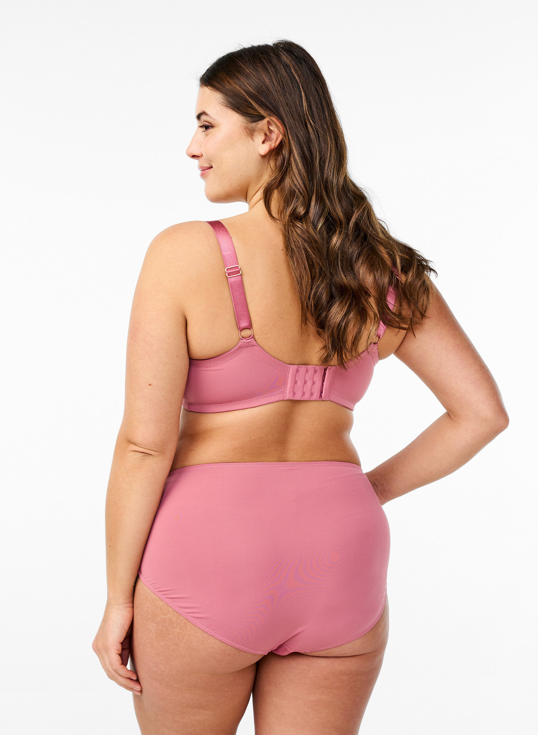Zizzi Microfaser-Slip mit Mesh und Stickerei, Rot, Model image number 1