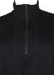 Kurzes Sweatshirtkleid mit Stehkragen und verstellbarer Taille, Black, Packshot image number 2