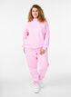 Sweatshirt mit hohem Kragen und langen Ärmeln, Pink, Model image number 1